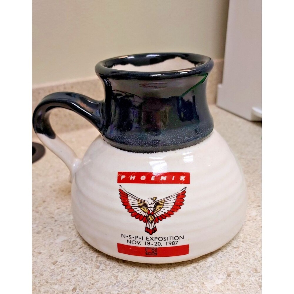 Arizona 1987 Phoenix ESPI Convention Vintage Map No Spill Coffee Mug‎ Wide Base